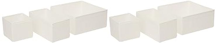 Ikea SKUBB-Box, Set of 6, White