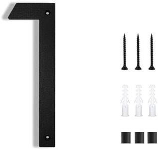 8 Inch House Numbers for Outside Modern | Large Floating Black House Numbers | Address Numbers/Door Garage Gate |911 Visibility Signage (1)