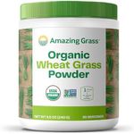 Amazing Grass Organic Wheat Grass Powder: 100% Whole-Leaf Wheat Grass Smoothie Booster, 30 Servings