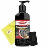 SHEEBA Dashboard & Interior Polish Protectant (250mL Pack) with Microfiber Detailing Towel & Applicator Foam Pads, Restores Original Look, Long Lasting, Prevents Ageing, Dullness, Non-Greasy.