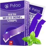 Purple Teeth Whitening Strip 7 Treatments - Whitening for Teeth Sensitive, Professional Teeth Whitening Strips, Fast Remove Smoking, Coffee, Wine Stains, Teeth Whitening Kit Pack of 14 Non-Slip Strips