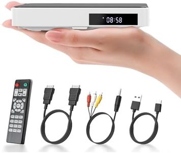 DVD Player for TV, DVD/CD Player HDMI 1080P with AV Output, USB/TF Card Input, Remote Control, AV Cable, Support PAL/NTSC