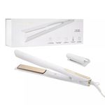 Kristin Ess Hair 3-In-One Titanium Flat Iron Hair Straightener, Curler and Waver - Styling + Frizz Control - Polished S Curls - Dual Voltage - 1 1/4 Inch Rounded Straightener Curler 2 In 1 + Waver