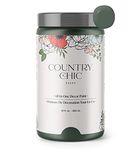 Country Chic Paint - Chalk Style All-in-One Paint for Furniture, Home Decor, Cabinets, Crafts, Eco-Friendly, Matte Paint - Hollow Hill [Dark Green] Quart 32oz/950ml