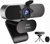 FHD 1080P Webcam with Microphone, AUTO Low Light Correction Webcam, Noise-Cancelling, Streaming Web Camera with Privacy Cover Laptop MacBook or Desktop Camera for Video Call/Zoom/Skype/YouTube