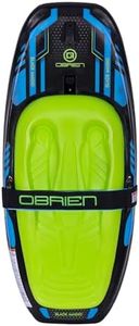 O’Brien Black Magic Kneeboard, Recreational Kneeboard with Retractable Fins & Aquatic Hook, Durable Rotomolded Design, EVA Pad & Adjustable Strap, Beginner to Family Use