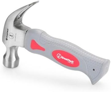 GreatNeck 79001 Mini Claw Hammer 8 Oz, Mini Hammer for At-Home Repairs, Tack Hammer, Small Hammer for Picture Hanging, Crafts, and More