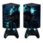PlayVital Game Over Hacker Custom Vinyl Skins for Xbox Series X, Wrap Decal Cover Stickers for Xbox Series X Console Controller