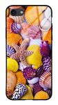 NDCOM for iPhone 6s Back Cover Sea Shells Printed Glass Case