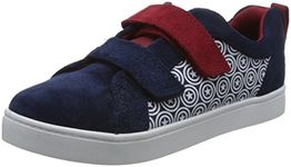 Clarks Boy's City Hero Lo Blue Suede Leather Sneakers-5 Kids UK/India (21 EU) (91261376507050)