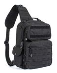 Leaper Military Tactical Backpack Assault Pack Sling Bag Molle Backpack Out Bag Black