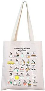 Elementary Teacher Canvas Tote Bag Teacher Thank You Gift Teaching Tote End of Year Gift for Teacher (Shopping bag CA)