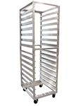 SHOPCraft 15 Pan 4" Spacing Commercial Aluminium Bun Racks, NSF Listed Heavy Duty Speed Rack for Bakery, Restaurant & Catering, 15 Tier 20.5" x 26" x 70" Speed Rack with Heavy Duty Plate Casters