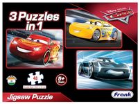 Frank Disney Pixar Cars 3 (48 Pieces) 3 in 1 Jigsaw Puzzle for Kids Above 5+ Years - Fun & Challenging Brain Booster Games - for Focus and Memory - 11314