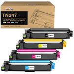 colorfly TN247 TN-243 Toner Cartridge for Brother TN-247 TN243 Compatible for Brother HL-L3230CDW L3210CW DCP-L3550CDW DCP-L3510CDW HL-L3270CDW MFC-L3750CDW MFC-L3770CDW (4 Pack)