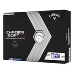 Callaway Golf Chrome Soft Golf Balls (Chrome Soft X, White,Triple Track)