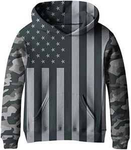 SAYM Teen Boys' Galaxy Fleece Sweatshirts Pocket Pullover Hoodies 10-12Y NO15 M