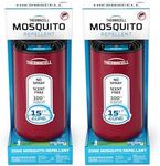 Thermacell Patio Shield Mosquito Repeller (2-Pack Bundle); Includes 24-Hour Refill & 6 Repellent Mats; Highly Effective Mosquito Repellent for Patio; Bug Spray Alternative