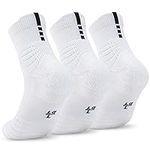 Disile Elite Basketball Socks, Cushioned Athletic Crew Socks Sports Socks for Men & Women