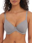 Freya Women's Chill Underwire Plunge Bra, Opaque, Cool Grey, 32E