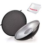 Godox AD-S3 Beauty Dish Reflector with Honeycomb Cover for Godox Witstro AD200 Pocket Flash Godox AD180 AD360 AD360II Flash Speedlite - Including PERGEAR Cleaning Kit