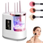 Automatic Makeup Brush Cleaner, Luckits 3 in 1 Make-up Brushs Clean Machine with Automatic Cleaner Drying and Storage, Electric Makeup Brush Cleaner Cosmetic Brushes Cleaner Tool for All Brushes