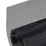 AggAuto 40"x13" Car Grill Mesh - Aluminum Alloy Grille Insert Bumper Rhombic Hole 4x8mm Black