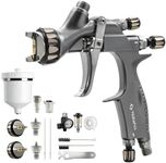 Tilswall Pinto GT HVLP Spray Gun Kit, Truth HVLP Plus Atomisation Paint Gun with 32cm+ Spray Width, All-Stainless Steel Flow Channel, 1.3/1.5/1.7mm Nozzles, Ideal for Automotive and Premium Coating