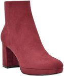 Calvin Klein Women's UDA Ankle Boot, Red, 5.5