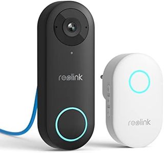 REOLINK Video Doorbell PoE Camera – 180 Degree Diagonal, 5MP IP Security Camera Outdoor with Chime, 2-Way Talk, Plug & Play, Secured Local Storage, No Monthly Fee