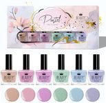 Beauty4Britain 6 x Pastel Nail Poli