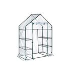 ShelterLogic 4' 8" x 29" x 6' 5" GrowIT Small Walk-in Greenhouse with 4 Wire Shelves for Outdoors, Easy-Access & Durable