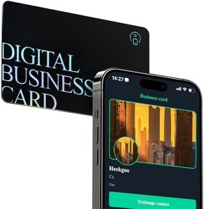 ZGAGFZ Digital Business Card NFC Cards Black PVC NFC Card Waterproof Business Cards with Laser Engraving Design Compatible with iPhone & Android Daily Socializing,for Women and Men