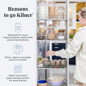 Kilner 1L Butter Churner – Glass Hand Crank Butter Maker