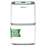 Belaco 12L/Day Dehumidifier, Portable Dehumidifiers for Home, Digital Humidity Display, Compressor Dehumidifier for Damp, Moisture Remover for Home, 24H Timer (20L Eco)