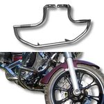 BM UK | XVS950 | Motorcycle Stainless steel Highway Engine Crash Bar Protector Engine Safety Guard with built-in foot rest pegs - XVS 950 Midnight Star | V-Star 950