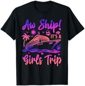 Aw Ship! It's A Girls Trip Cruise 2024 Vacation Matching T-Shirt