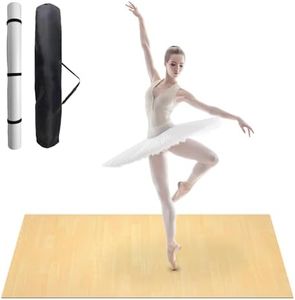 Garvee 6 x 4 ft Dance Floor,Portable Dance Floor Mat,PVC Non-Slip Exercise Flooring for Ballet Jazz & Pop for Home and Gym,Wood Grain