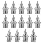 14 Pcs Running Spikes 5mm Stainless Steel Nails Track Field Sports Lightweight Spikes Pyramid Shoes Spike Replacement for Long Jumping Running Track Field Sprint for Country Sports Shoes Accessories