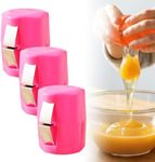 Egg Pealer, Egg Peeler Tool for Hard Boiled Eggs, Egg Shell Opener for Hard Boiled Eggs, Boiled Egg Peeler Shell remover, Egg Opener for Hard Boiled Eggs for Baking Breakfast Tool (Pink, 3 Pcs)