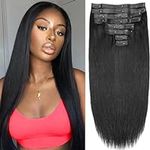 Seamless Clip in Hair Extensions Hu