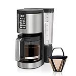 Ninja DCM201 14 Cup, Programmable Coffee Maker XL Pro with Permanent Filter, 2 Brew Styles Classic & Rich, 4 Programs Small Batch, Delay Brew, Freshness Timer & Keep Warm, Stainless Steel