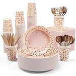 Pink and Gold Party Supplies - 350 