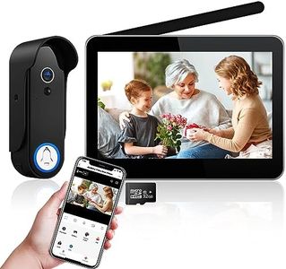 ACEBELL Wireless WiFi Video Doorbell Intercom System, 1080P Video Doorbell Camera with Monitor Wireless, Video Door Phone with 7''Touch Screen, Motion Detection, No Monthly Fees, Support Tuya APP