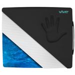 Wheelchair Cushion by Vive - Gel Seat Pad for Coccyx, Back Support, Sciatica & Tailbone Pain Relief - Waterproof Cover + 4 Layer Foam Support & Comfort - For Pressure Sores & Ulcers - Vive Guarantee