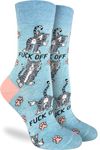 Good Luck Sock Women's F@*% Off Cats Socks, Adult