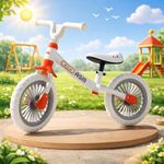 Balance Bike for 2-5 Years Old Kids 12 Inch Toddler Kids Indoor Outdoor Toys No Pedal Training Bicycle with Adjustable Seat Height (KB-191 Red)