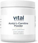 Vital Nutrients - Acetyl L-Carnitine Powder - Supports Normal Brain Function and Memory - Vegetarian - 100 Grams - 3000 mg