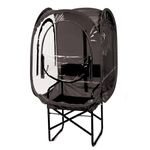 Under the Weather ChairPod 1 Person Sports Tent for Scooters and Soccer Chairs The Original, Patented WeatherPod - Black