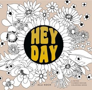 Heyday: A Retro Flower Design Coloring Book